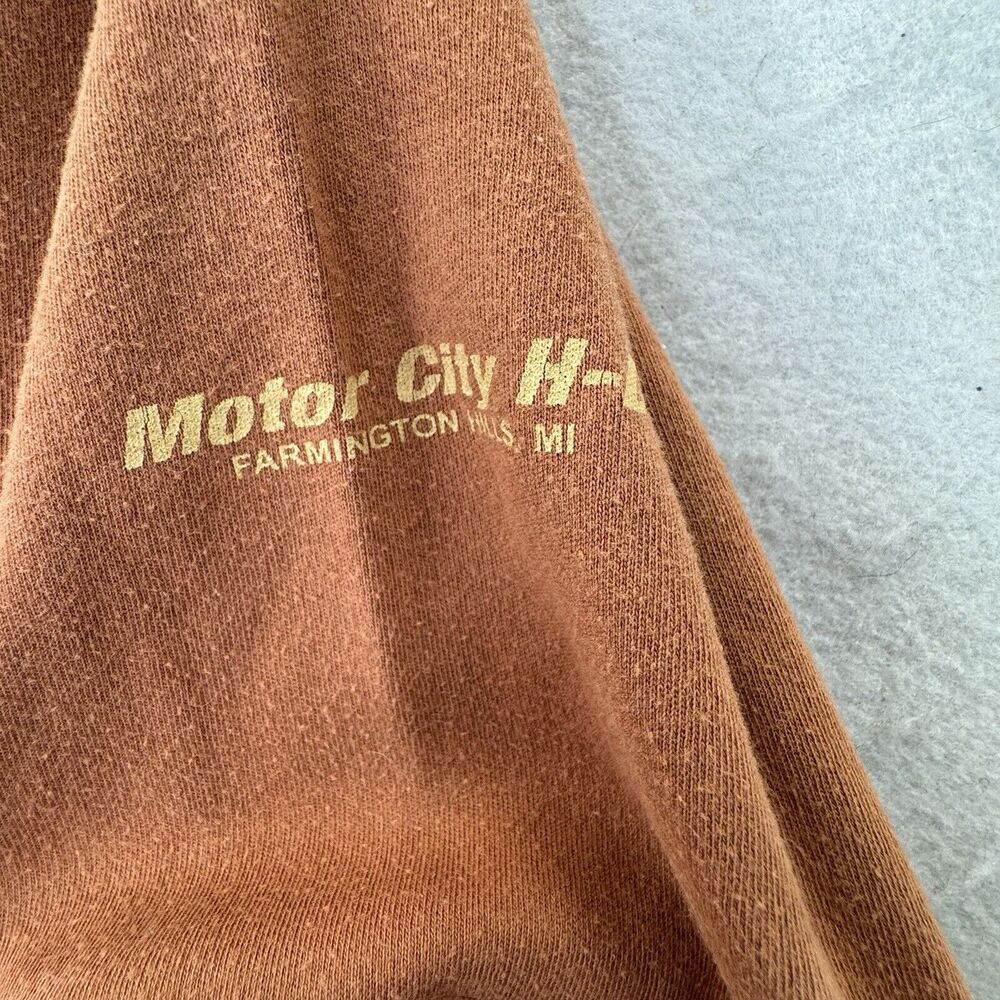 Harley Davidson Motorcycles Mens Size XL Long Sleeve‎ Polo Shirt 2008 Michigan - Picture 9 of 12